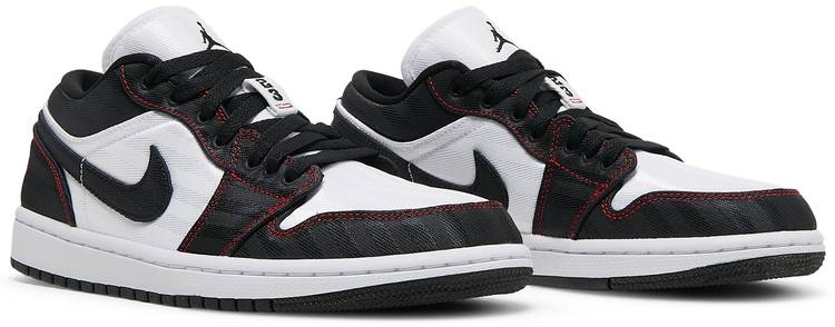 Wmns Air Jordan 1 Low SE Utility White Black Red DD9337-106