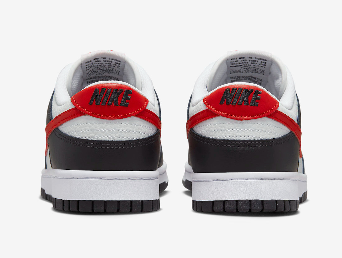 Dunk Low Black White Red FB3354-001