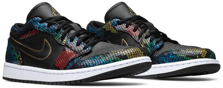 Wmns Air Jordan 1 Low Multi Snakeskin CW5580-001