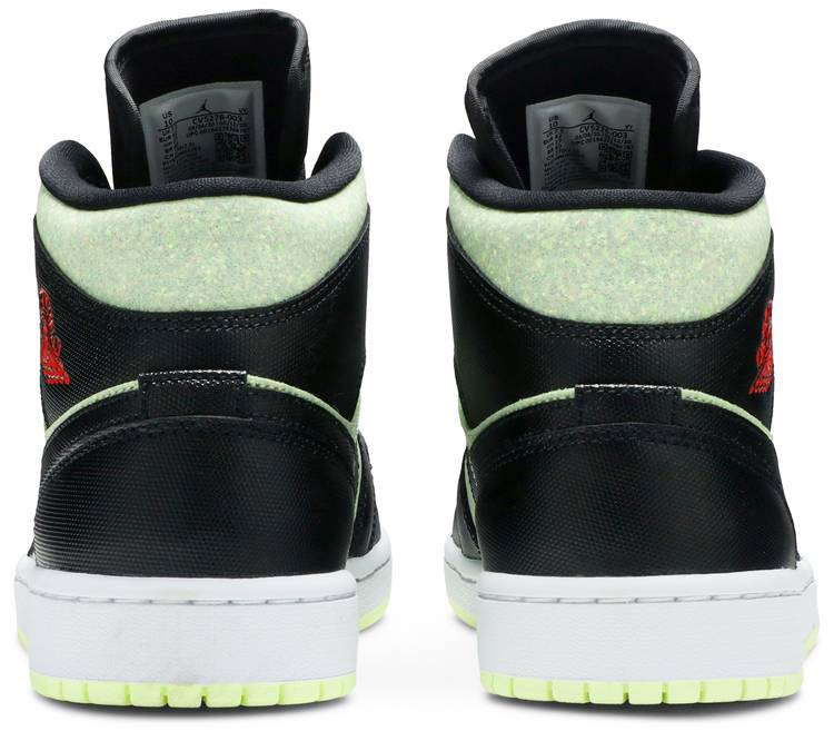 Wmns Air Jordan 1 Mid SE Black Barely Volt CV5276-003