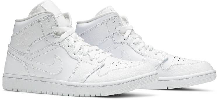 Jordan Reps 1 Mid Triple White 554724-130