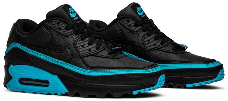 Undefeated x Air Max 90 Black Blue Fury CJ7197-002