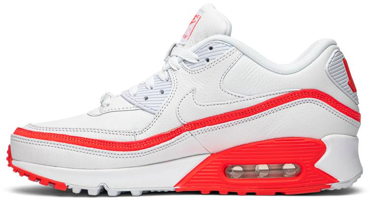 Undefeated x Air Max 90 White Solar Red CJ7197-103