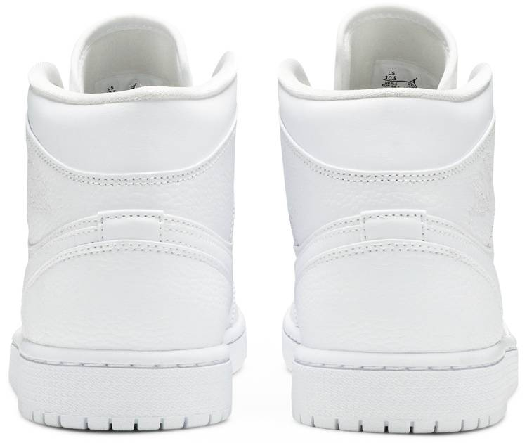 Jordan Reps 1 Mid Triple White 554724-130