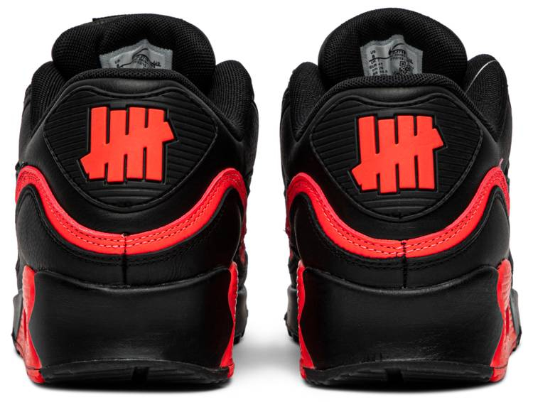 Undefeated x Air Max 90 Black Solar Red CJ7197-003
