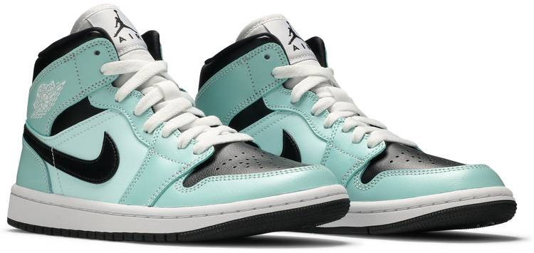 Wmns Air Jordan 1 Mid Aqua Black BQ6472-300