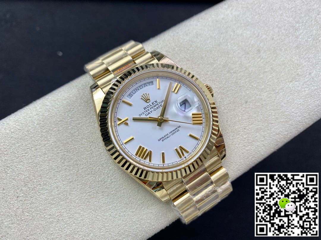 Replica R01ex Day Date M228238-0042 1:1 Best Edition EW Factory White Dial