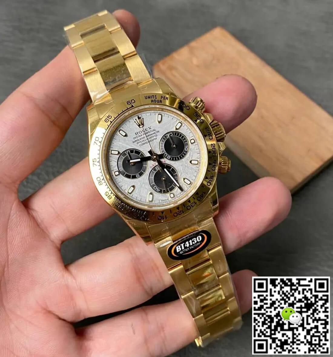 Replica R01ex Daytona M116508-0015 1:1 Best Edition BT Factory Meteorite Dial