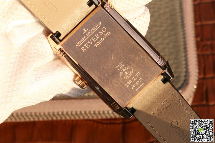 Jaeger Lecoultre Replica Reverso Q3732470 1:1 Best Edition Rose Gold Black Dial