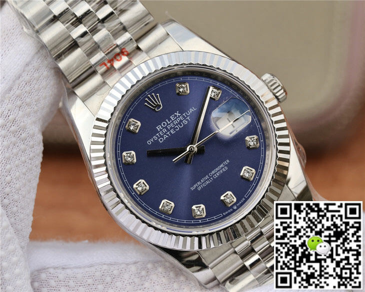 Replica R01ex Datejust M126234-0037 1:1 Best Edition GM Factory D1am0nd-set Blue Dial