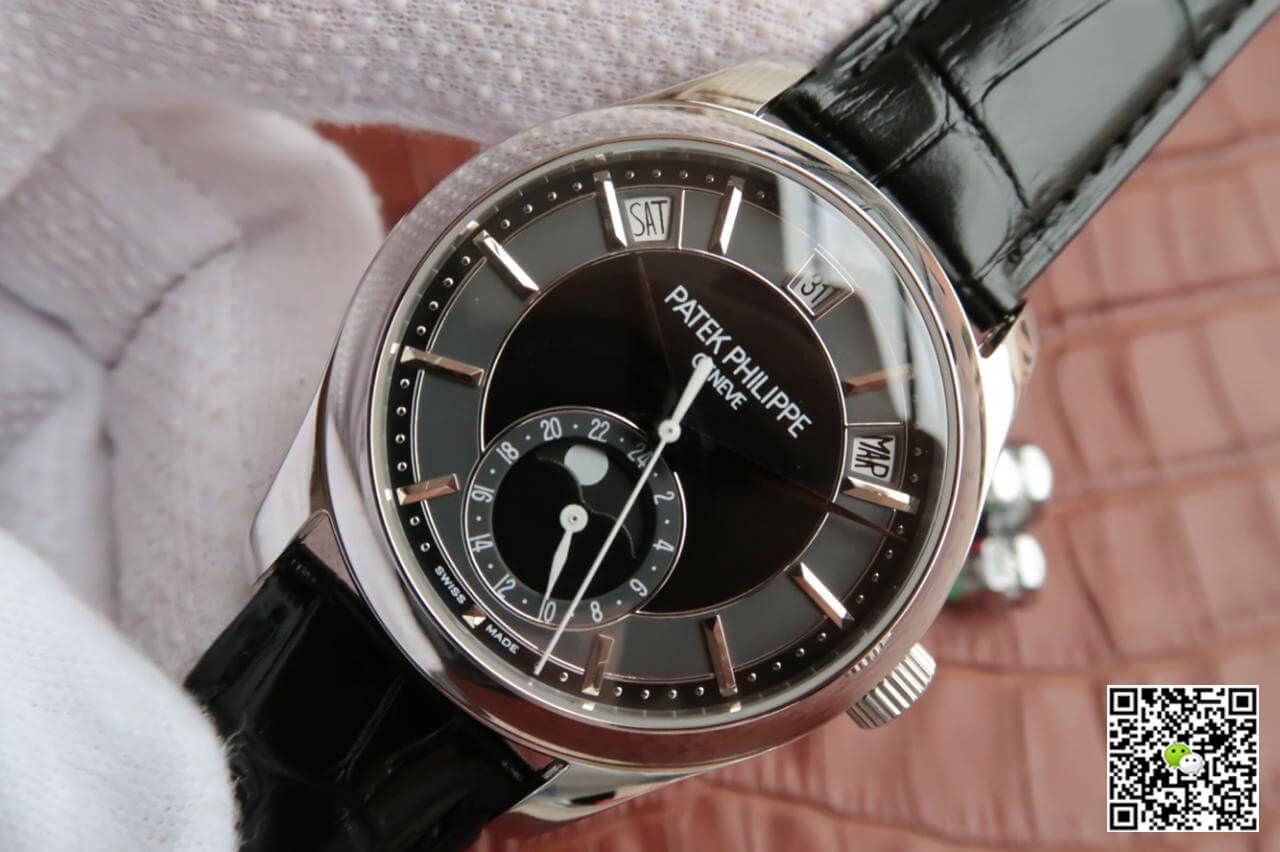 Replica Pat*k Phi1i*pe Grand Complications 5205R-001 1:1 Best Edition KM Factory Cowhide Strap