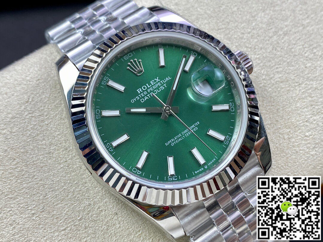 Replica R01ex Datejust M126334-0028 41MM 1:1 Best Edition EW Factory Green Dial
