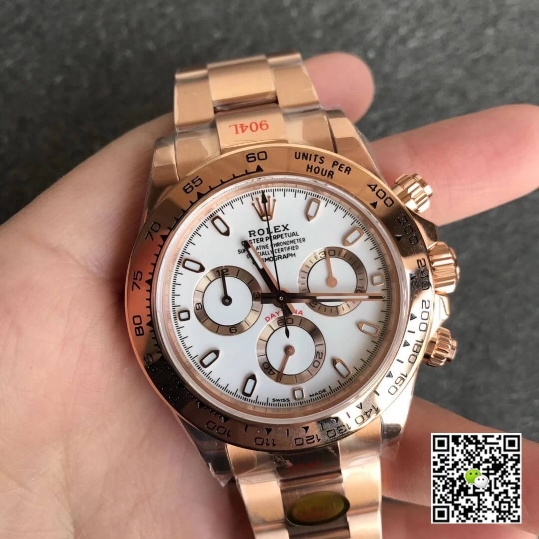 Replica R01ex Daytona m116505-0010 1:1 Best Edition Noob Factory White Dial