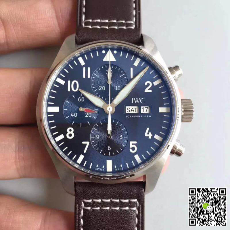 Replica IWC Pilot Chronograph IW377714 ZF Factory Men Watches 1:1 Best Edition Swiss ETA7750