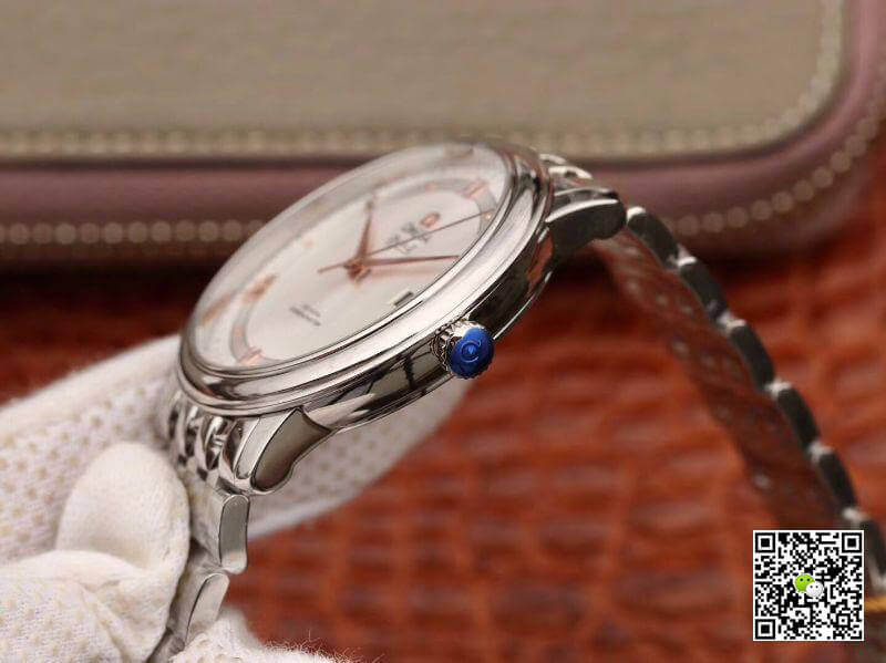 Replica 0me*ga De Ville Prestige 424.10.40.20.02.002 MKS Factory 1:1 Best Edition Swiss ETA9015 Silver Dial