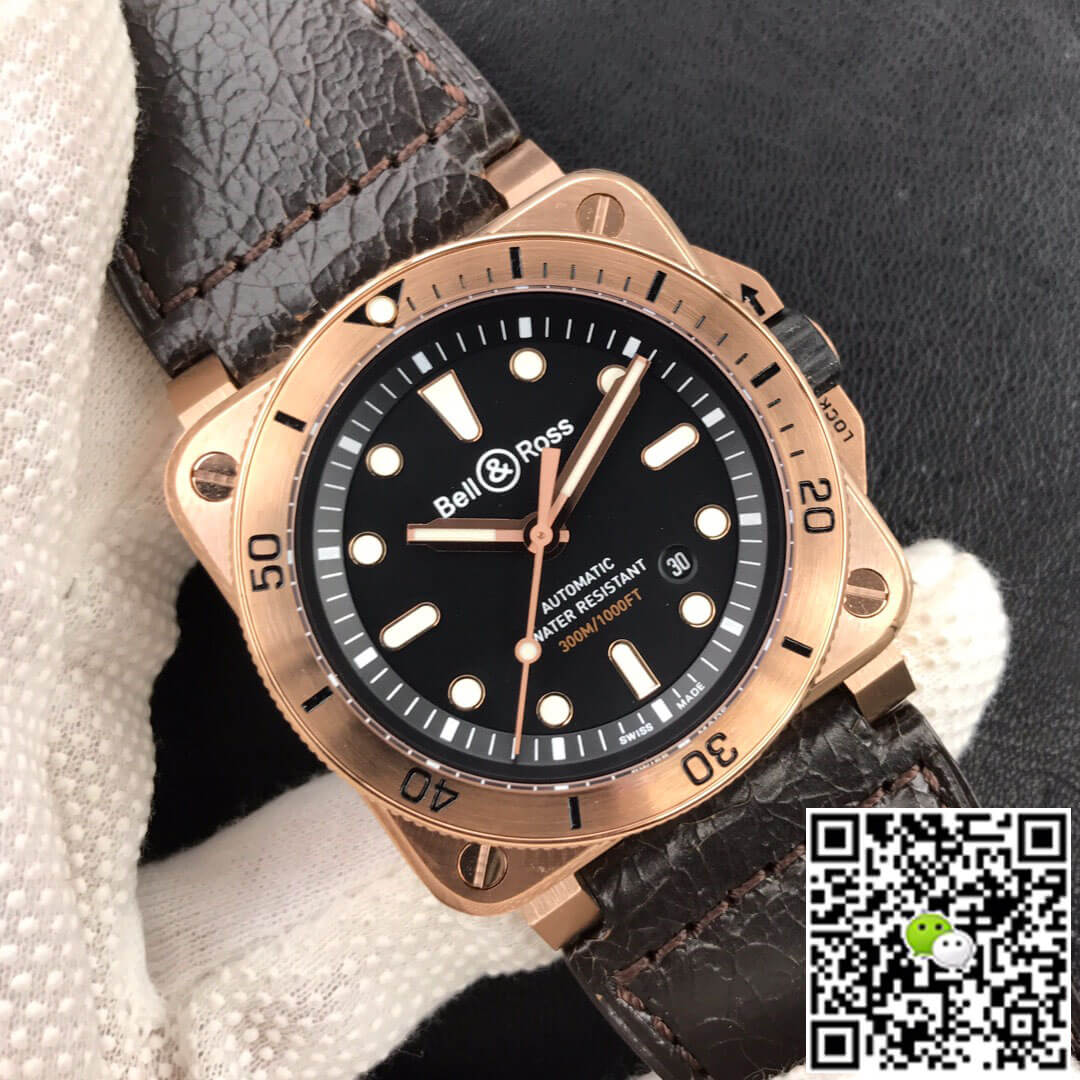 Replica Bell Ross BR0392-D-BL-BR/SCA 1:1 Best Edition Black Dial