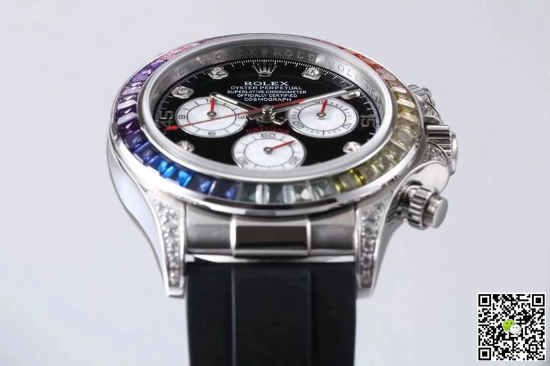Replica R01ex Daytona 116599RBOW 1:1 Best Edition BL Factory Black Dial Swiss ETA4130