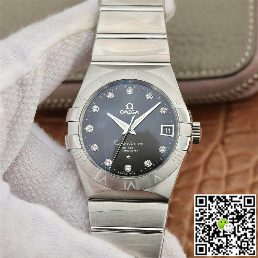 Replica 0me*ga Constellation 123.10.38.21.51.001 1:1 Best Edition VS Factory Black Dial