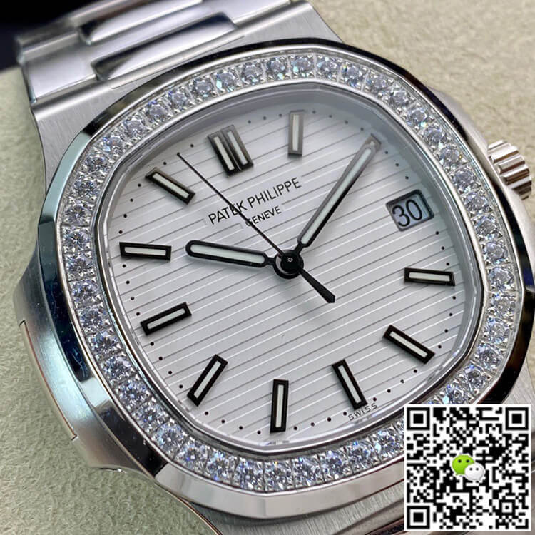 Replica Pat*k Phi1i*pe Nautilus 5713/1G-010 1:1 Best Edition PPF Factory V4 White Dial Swiss ETA324