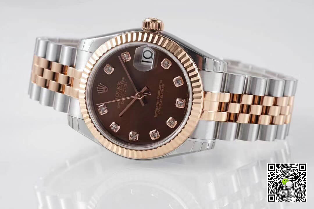 Replica R01ex Datejust m278271-0028 1:1 Best Edition Brown Dial