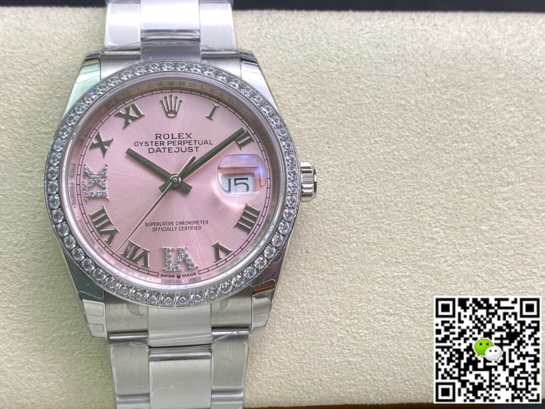 Replica R01ex Datejust M126284RBR-0024 1:1 Best Edition EW Factory Pink Dial