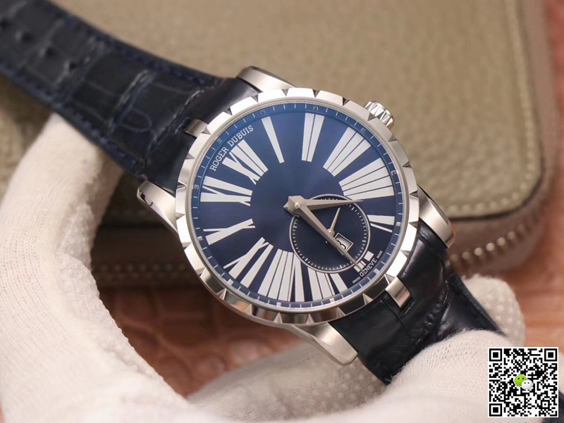 Replica Roger Dubuis Excalibur DBEX0535 1:1 Best Edition PF Factory Blue Dial Swiss ETA9015