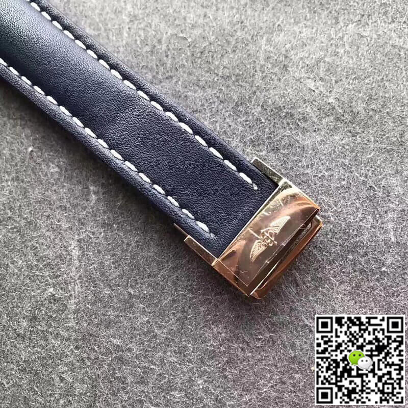 Replica Breitling Navitimer 01 RB012012 1:1 Best Edition JF Factory Blue Strap