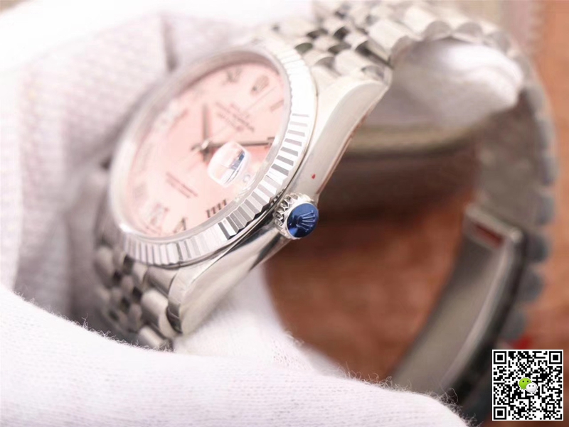Replica R01ex Datejust M126234-0031 1:1 Best Edition EW Factory Pink Dial Swiss ETA3235