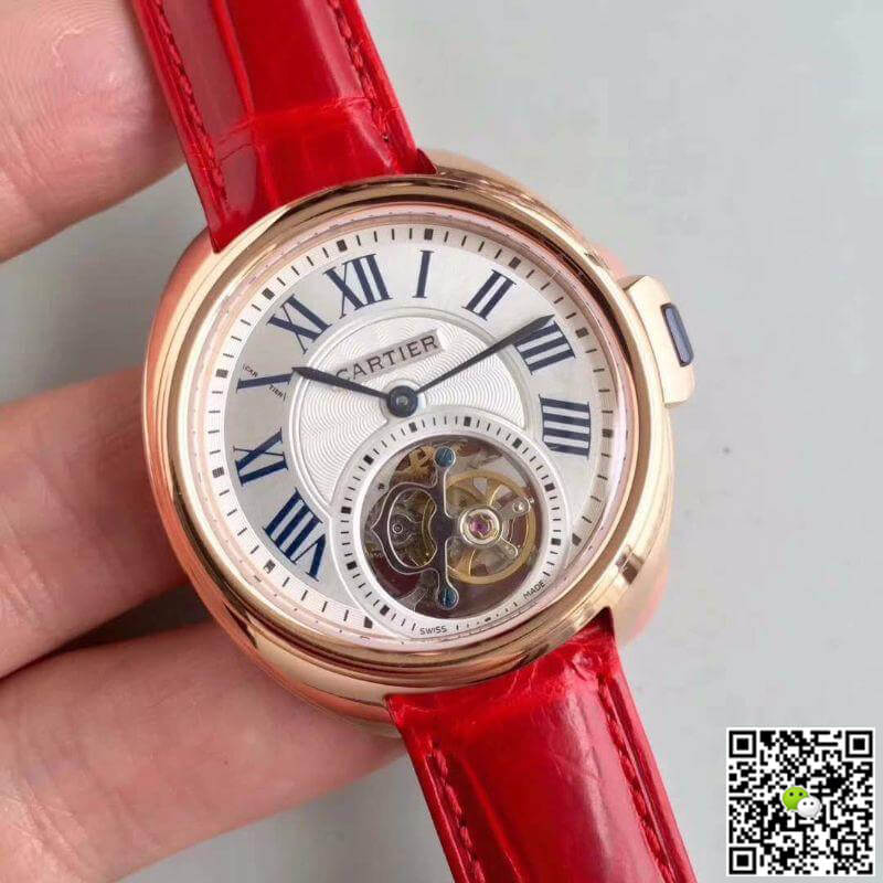 Replica Drive De Ca*t1er Tourbillon W4100013 1:1 Best Edition Swiss Tourbillon White Dial