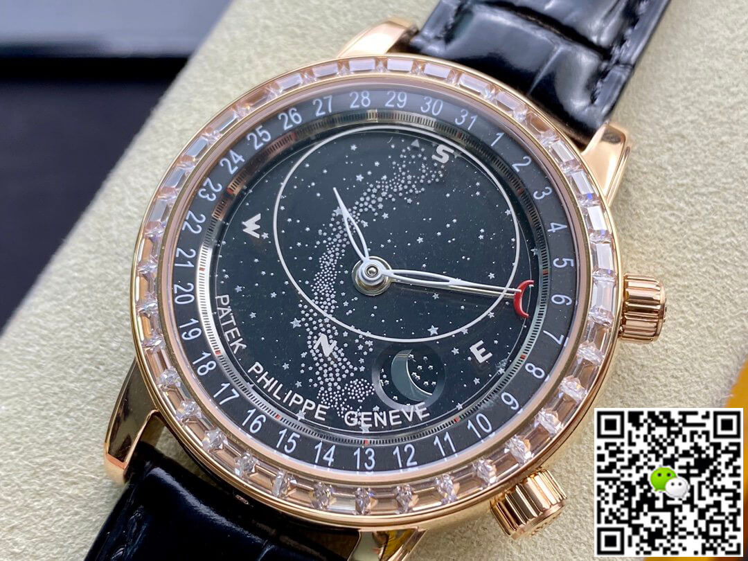 Replica Pat*k Phi1i*pe Grand Complications 6104R-001 1:1 Best Edition AI Factory Sky Moon Black Dial