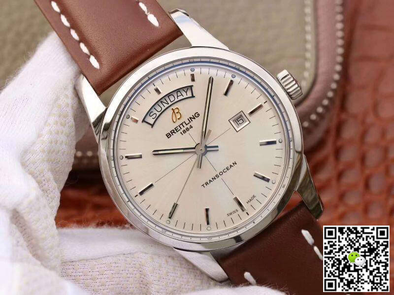 Breitling Replica Transocean Day Date A4531012/G751/437X/A20BA.1 1:1 Best Edition Swiss ETA2836 White Dial