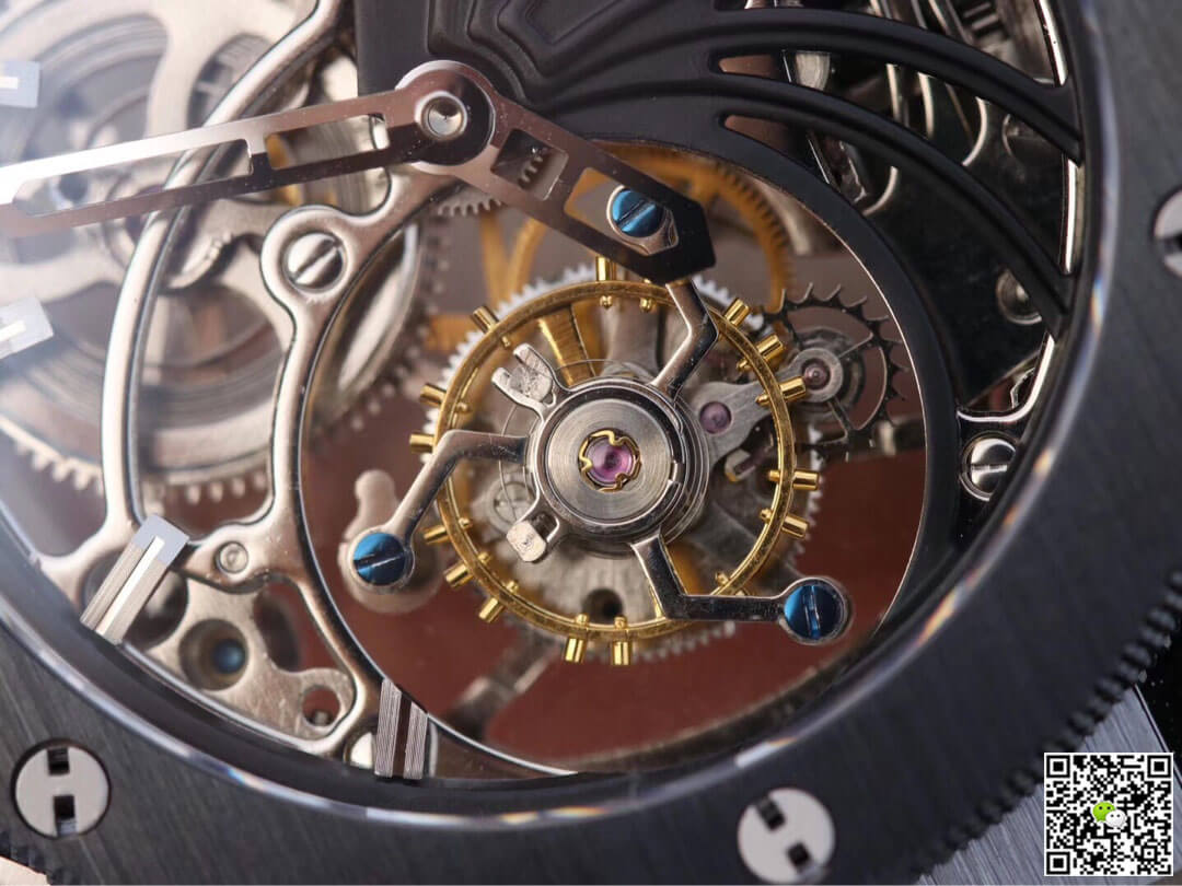 Replica Hublot Big Bang Hollow Tourbillon 1:1 Best Edition Ceramic Bezel Skeleton Dial