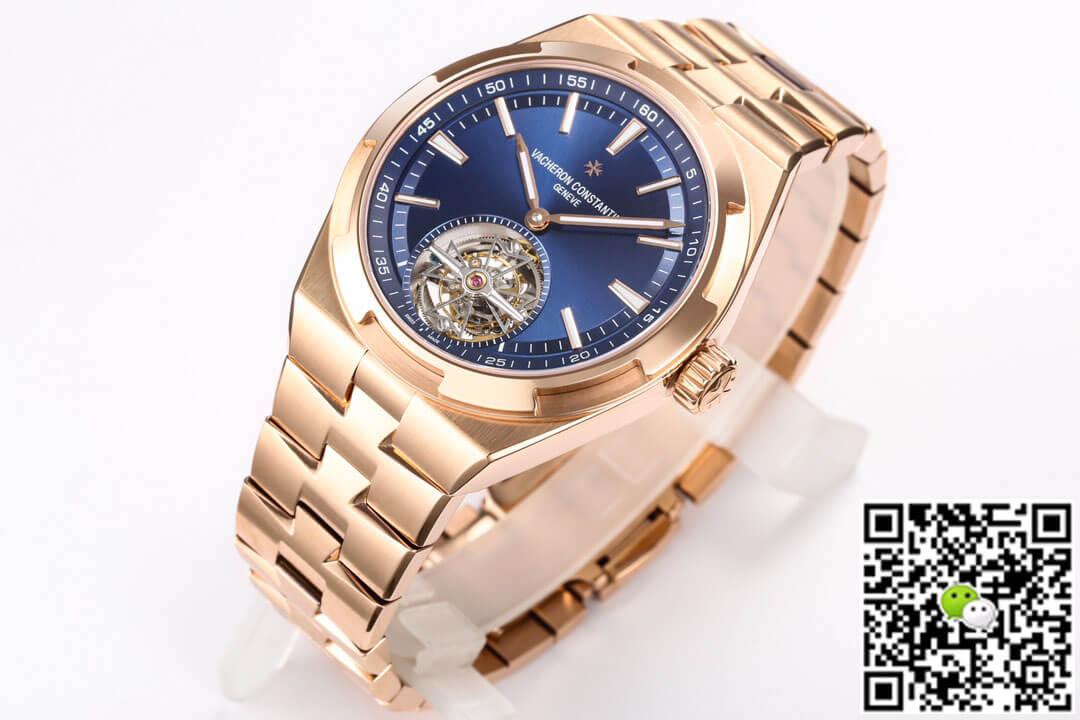 Replica Vacheron C0nstan1n Overseas Tourbillon 6000V/110R-B733 1:1 Best Edition BBR Factory Pink Gold