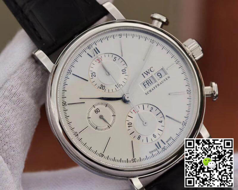 Replica IWC Portofino Chronograph 42mm Multi-function IW391022 ZF Factory 1:1 Best Edition Swiss ETA7750 Silver Marker and Pointers