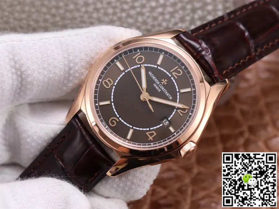 Replica Vacheron C0nstan1n Fiftysix 4600E/000R-B576 1:1 Best Edition ZF Factory Rose Gold
