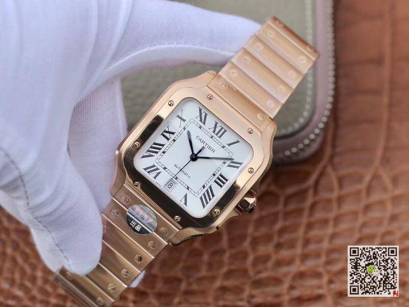 Ca*t1er Watch Rep De Santos Stainless Steel Case BV