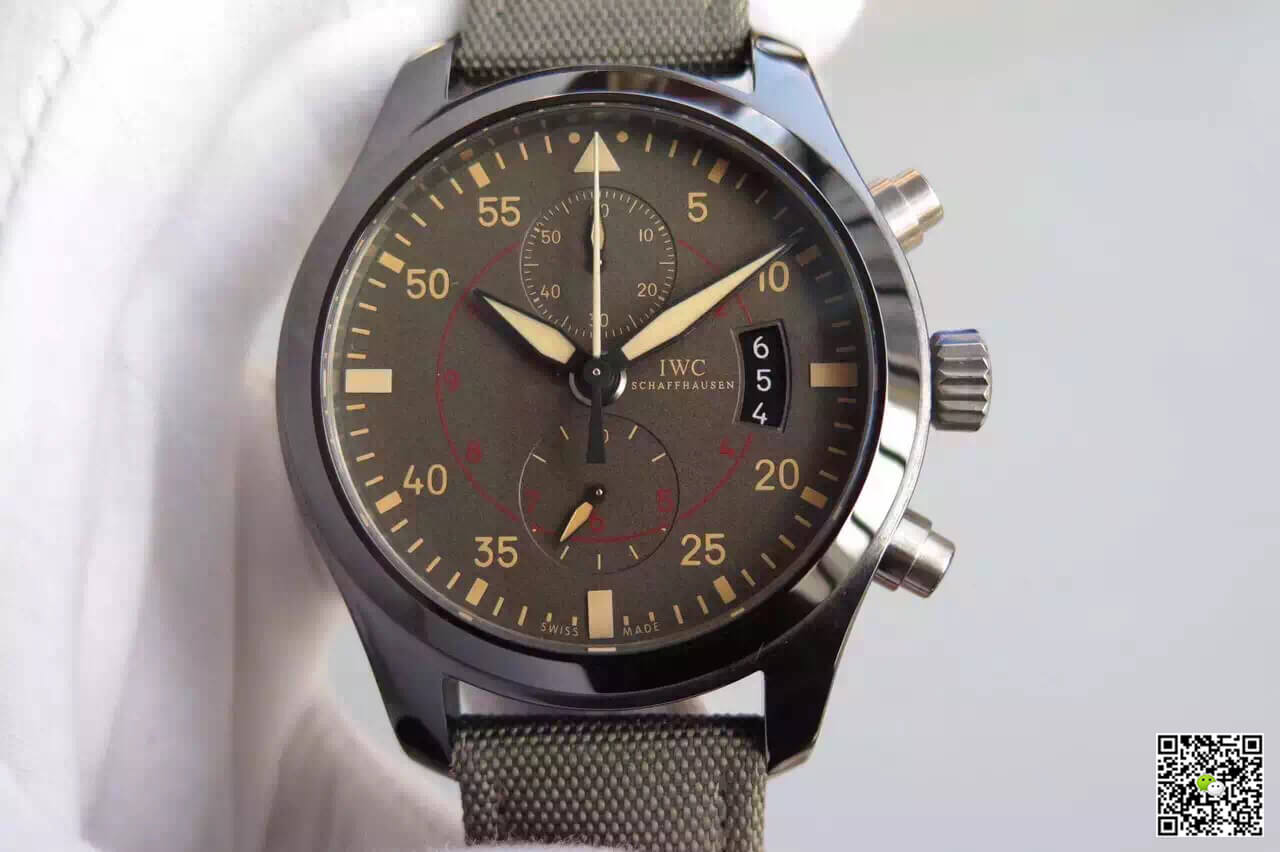 Replica IWC Pilot IW388002 1:1 Best Edition V6 Factory Ceramics Charcoal Gray Dial