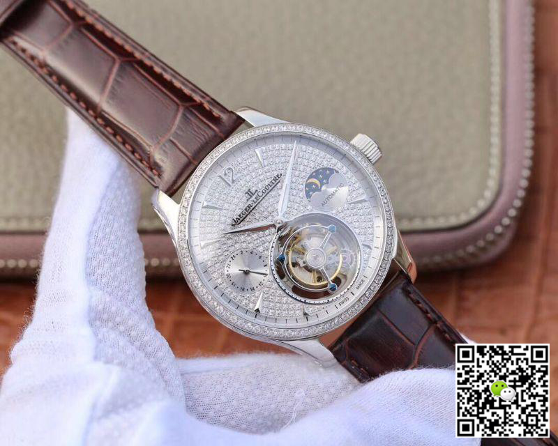 Replica Jaeger-LeCoultre Master Complication Functions Real Tourbillon 1:1 Best Edition Swiss Hand-winding 3310 White Gold