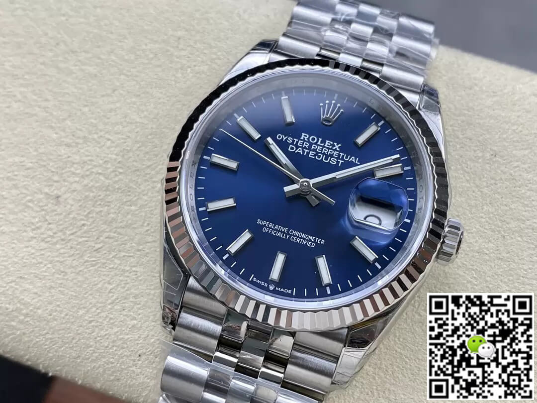Replica R01ex Datejust M126234-0017 36MM 1:1 Best Edition VS Factory Blue Dial