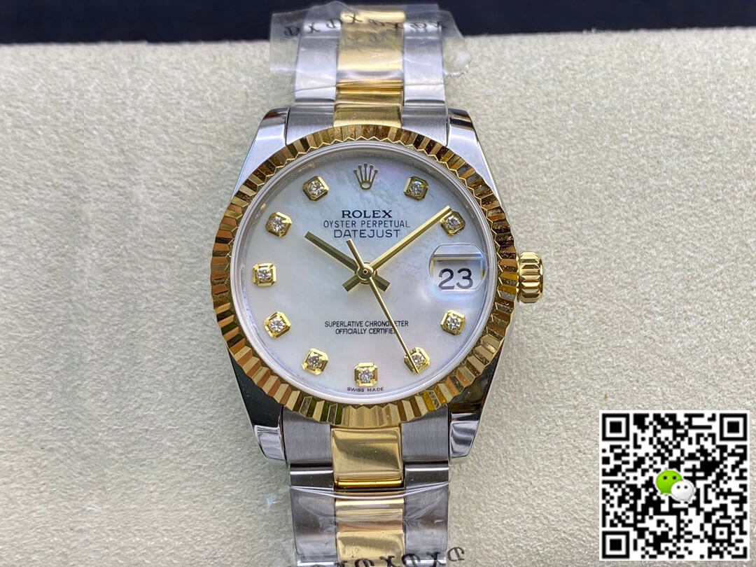 Replica R01ex Datejust M278273-0027 31MM 1:1 Best Edition EW Factory D1am0nd-set Dial