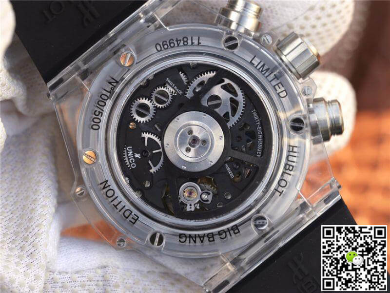Replica Hublot Big Bang Unico 411.JX.1170.RX Men Watches 1:1 Best Edition Swiss ETA1242 Black Rubber Strap