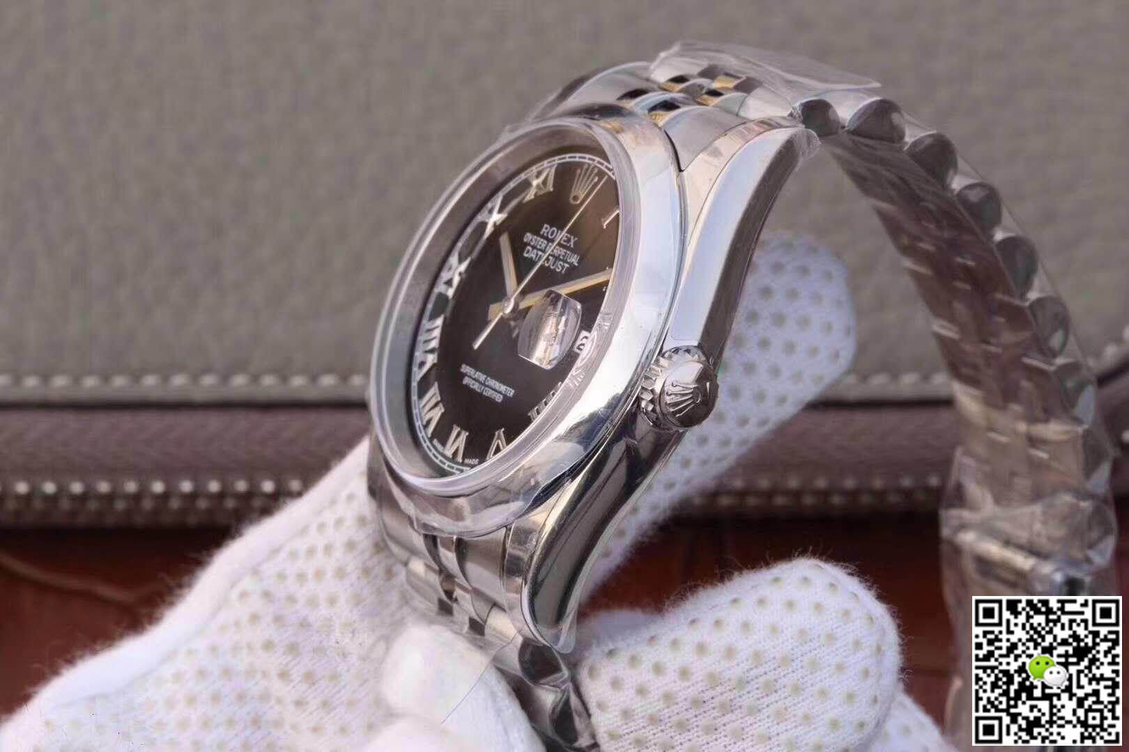 R01ex Dupe Datejust 36mm 116234 1:1 Best Edition Swiss ETA3135 Black Dial
