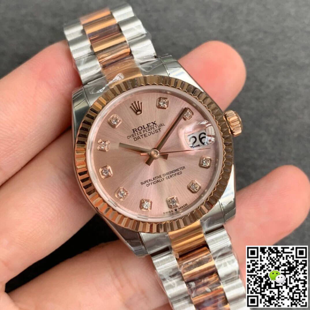 Replica R01ex Datejust M278271-0023 1:1 Best Edition GS Factory Rose Gold Dial