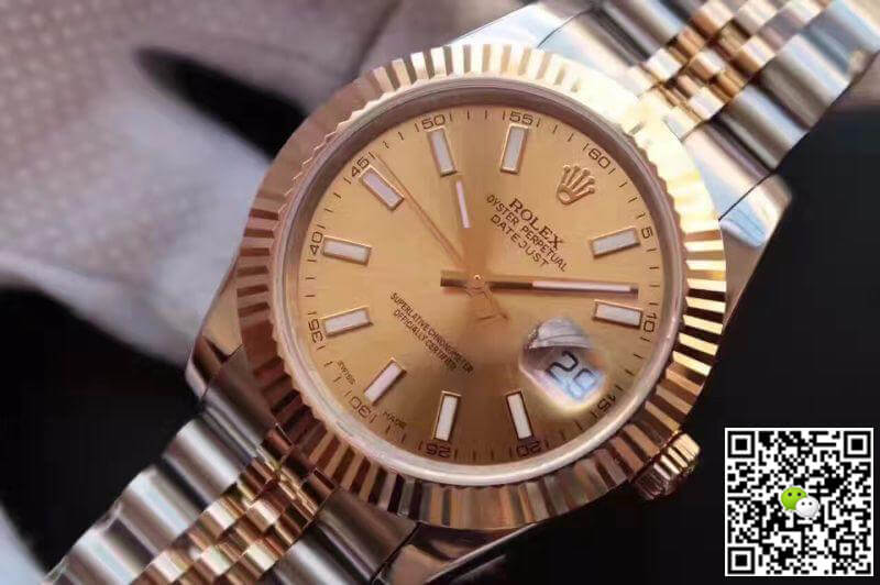 R01ex Dupe Datejust 41mm 126333 1:1 Best Edition Mechanical Watches Swiss ETA2836-2 Gold Wrapped