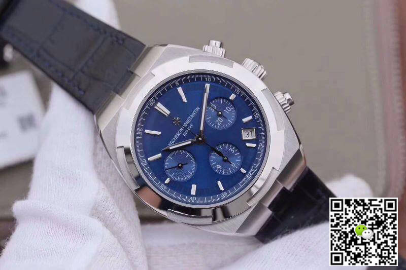 Vacheron C0nstan1n Replica Overseas 5500V/110A-B148 8F Factory 1:1 Best Edition Swiss ETA7750 Blue Dial