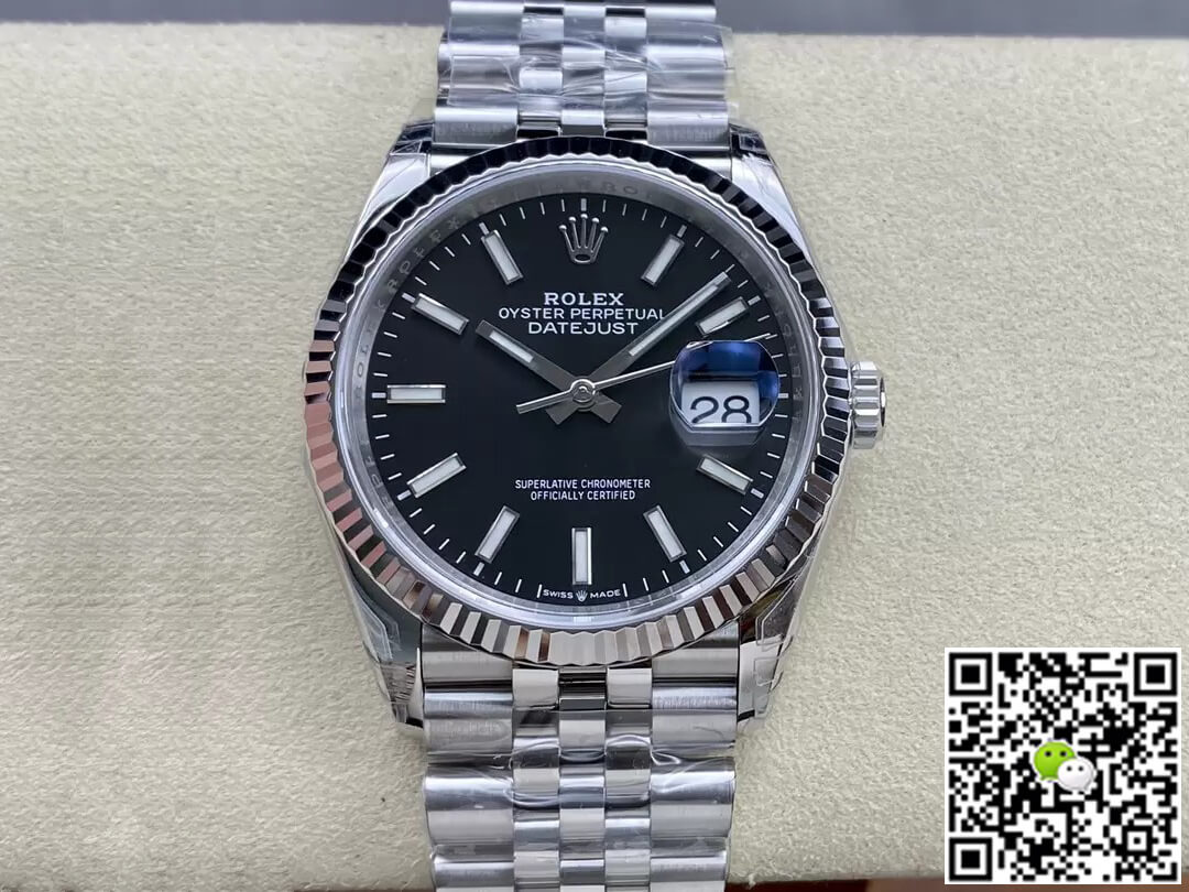 Replica R01ex Datejust M126234-0015 36MM 1:1 Best Edition VS Factory Black Dial