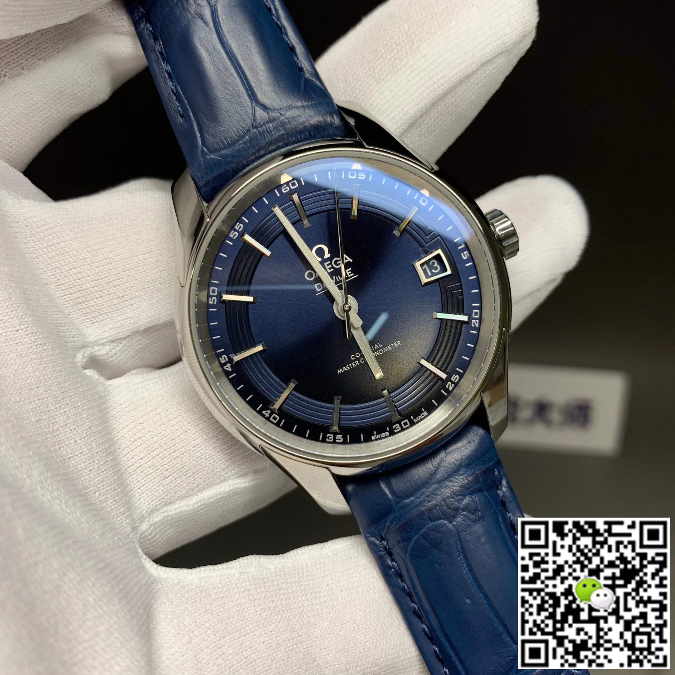 Replica 0me*ga De Ville 433.33.41.21.03.001 1:1 Best Edition VS Factory Blue Dial
