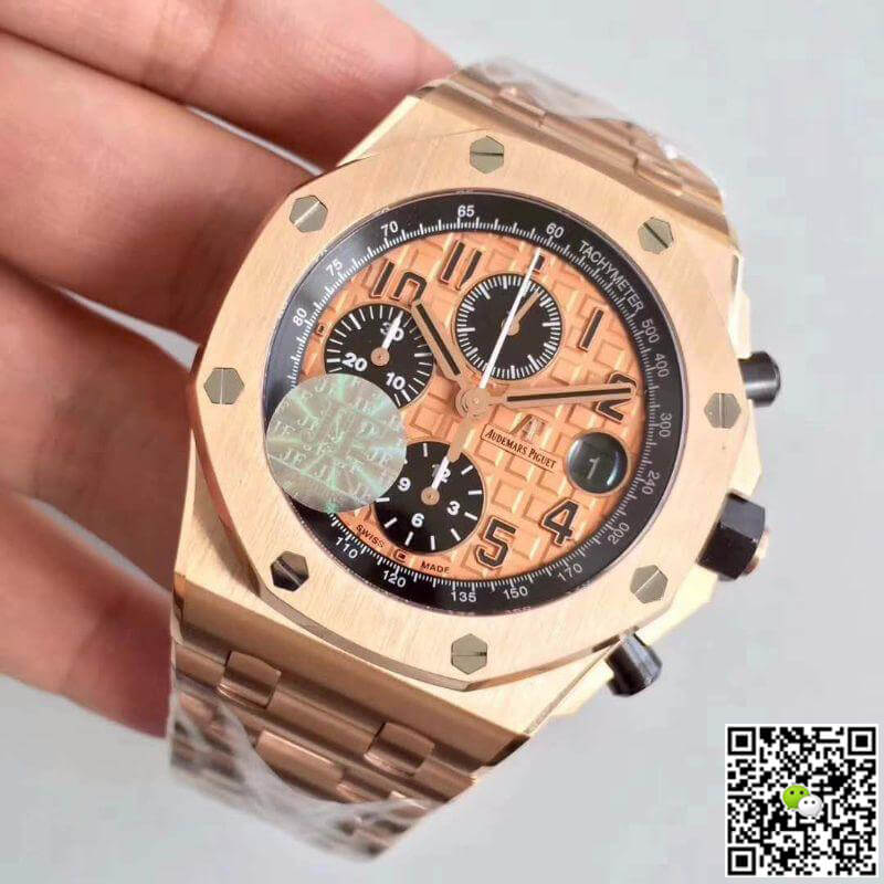 Replica Audemars P1g*et Royal Oak Offshore 26470OR.OO.1000OR.01 JF Factory Gold Dial 1:1 Best Edition Swiss ETA3126
