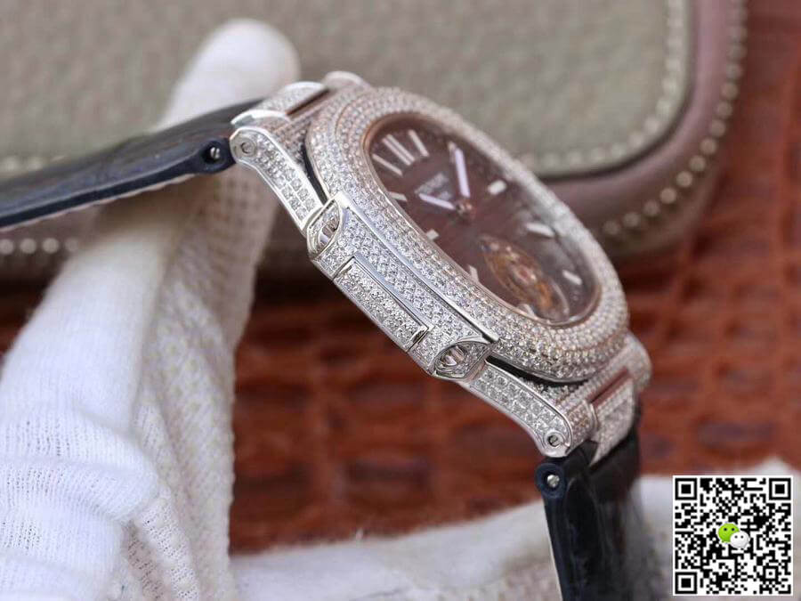 Pat*k Phi1i*pe Replica Nautilus Jumbo 5711 R8 Factory 1:1 Best Edition Swiss Tourbillon Blue Dial