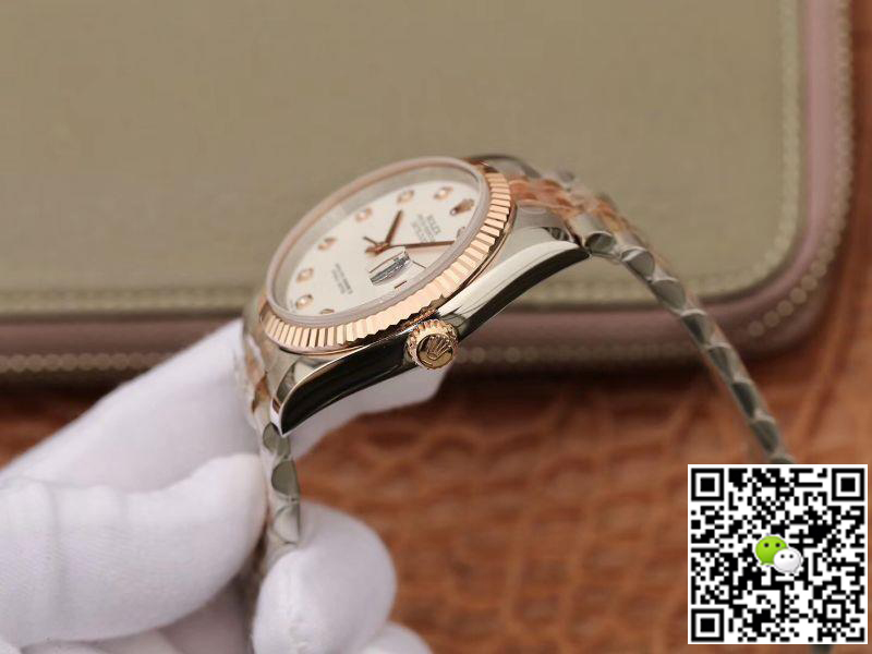 Replica R01ex Date-Just 36mm Stainless Steel Two Tone 1:1 Best Edition 18K Gold Wrapped Swiss ETA3135